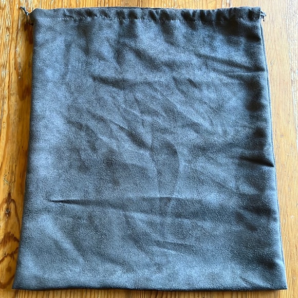 Tom Ford Gray Suede Large Shoe Boot Purse Dust Bag, 14x16.5 - Picture 6 of 7
